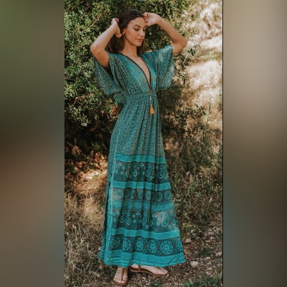 NWT Miss Kitsch Cannes Boho Dress Size M - Picture 1 of 6